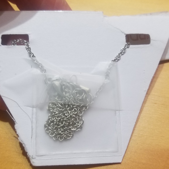 Silver & diamonds sideways arrow cross crucifix & chain neckalace pendant - Picture 4 of 9